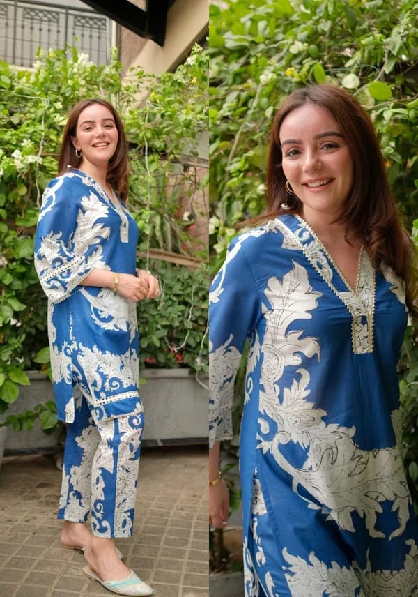 Biba Ocean Blue Beautiful Cotton Cord-Set