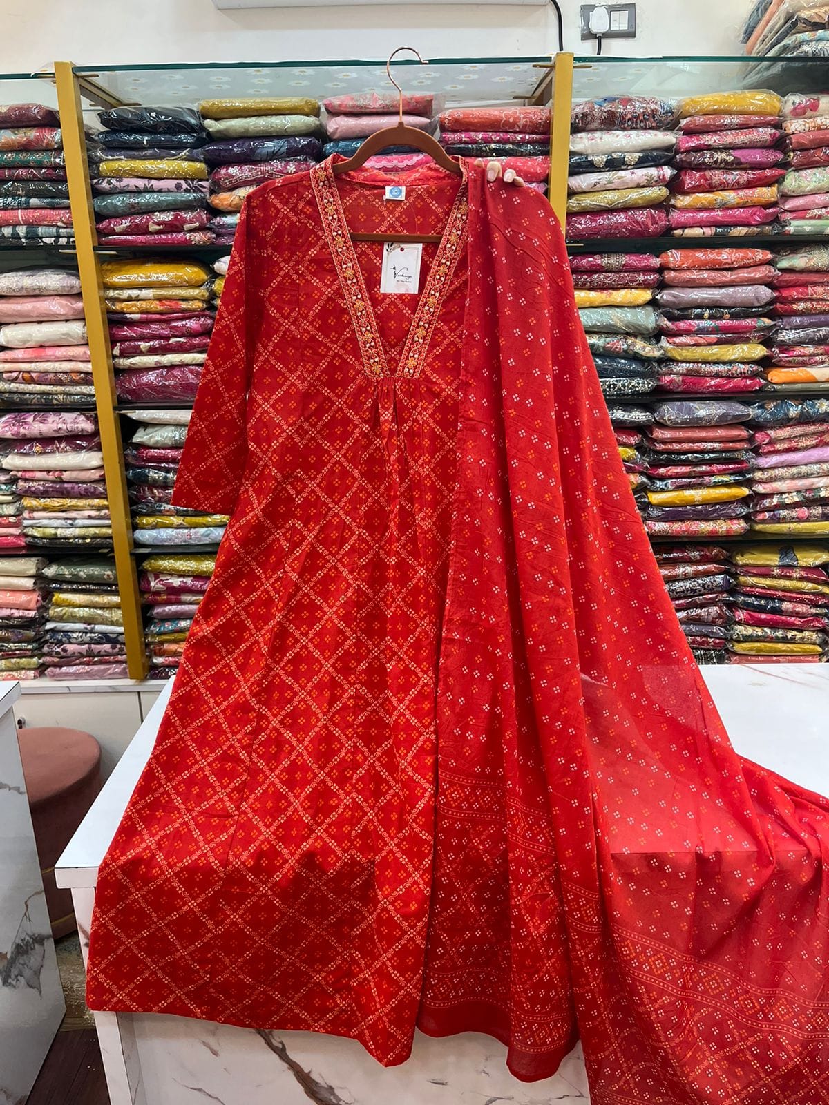 Biba Red 3 Piece A Line Suit Set