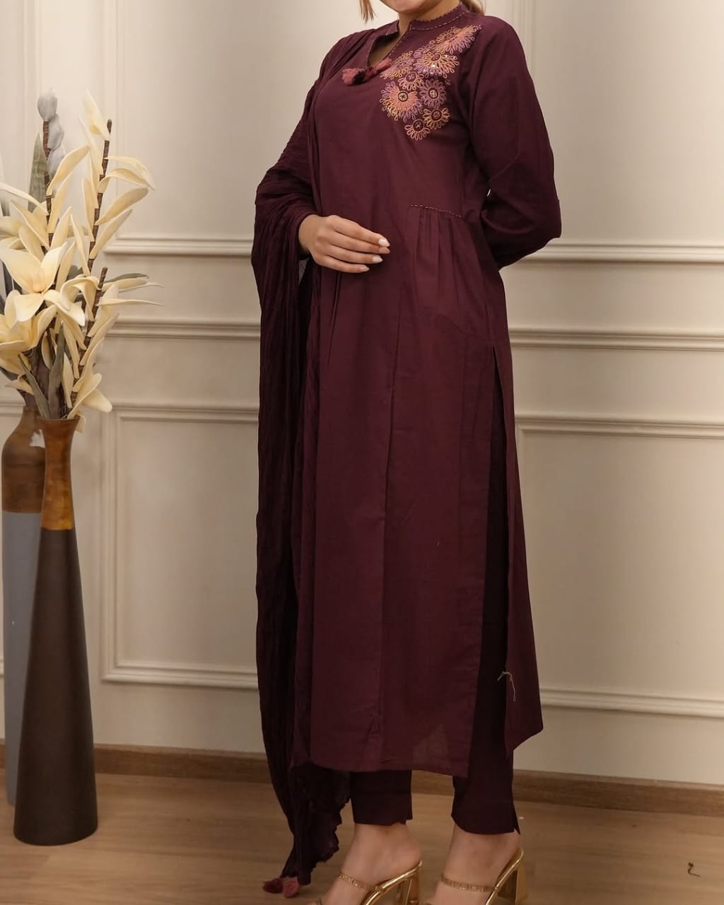 Biba Summer Essential Pure Cotton Suit with Side Pleats