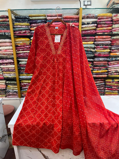Biba Red 3 Piece A Line Suit Set