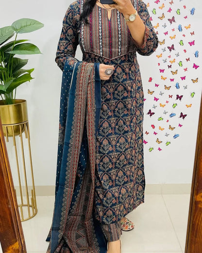 Biba Premium Azrak Cotton Suit